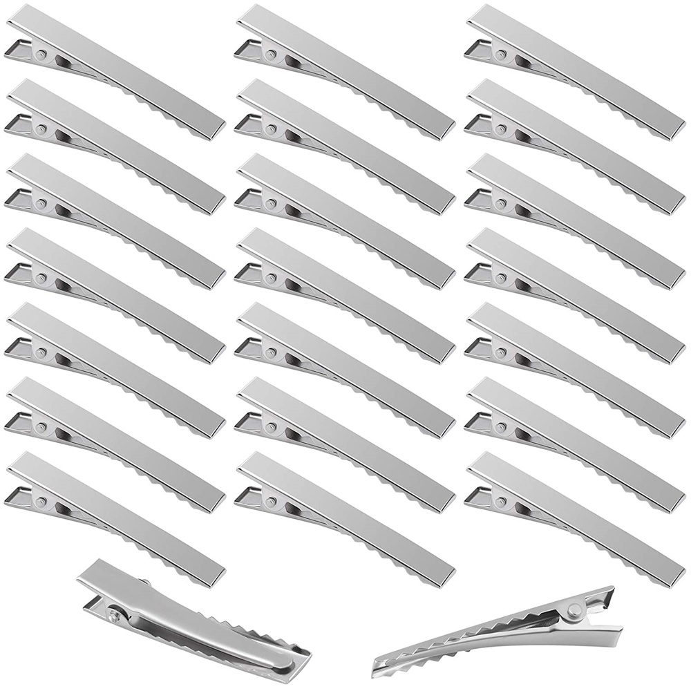Hair Care Zinc - 20Pcs Metal Alligator Blanks Haar Clip