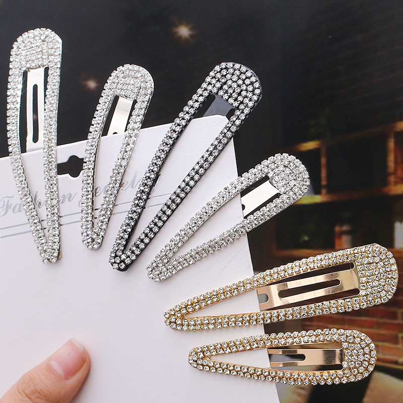 Bobby Pin Bulk - Elegante Metalen Drop Rhinestone Haarspeld Vrouwen
