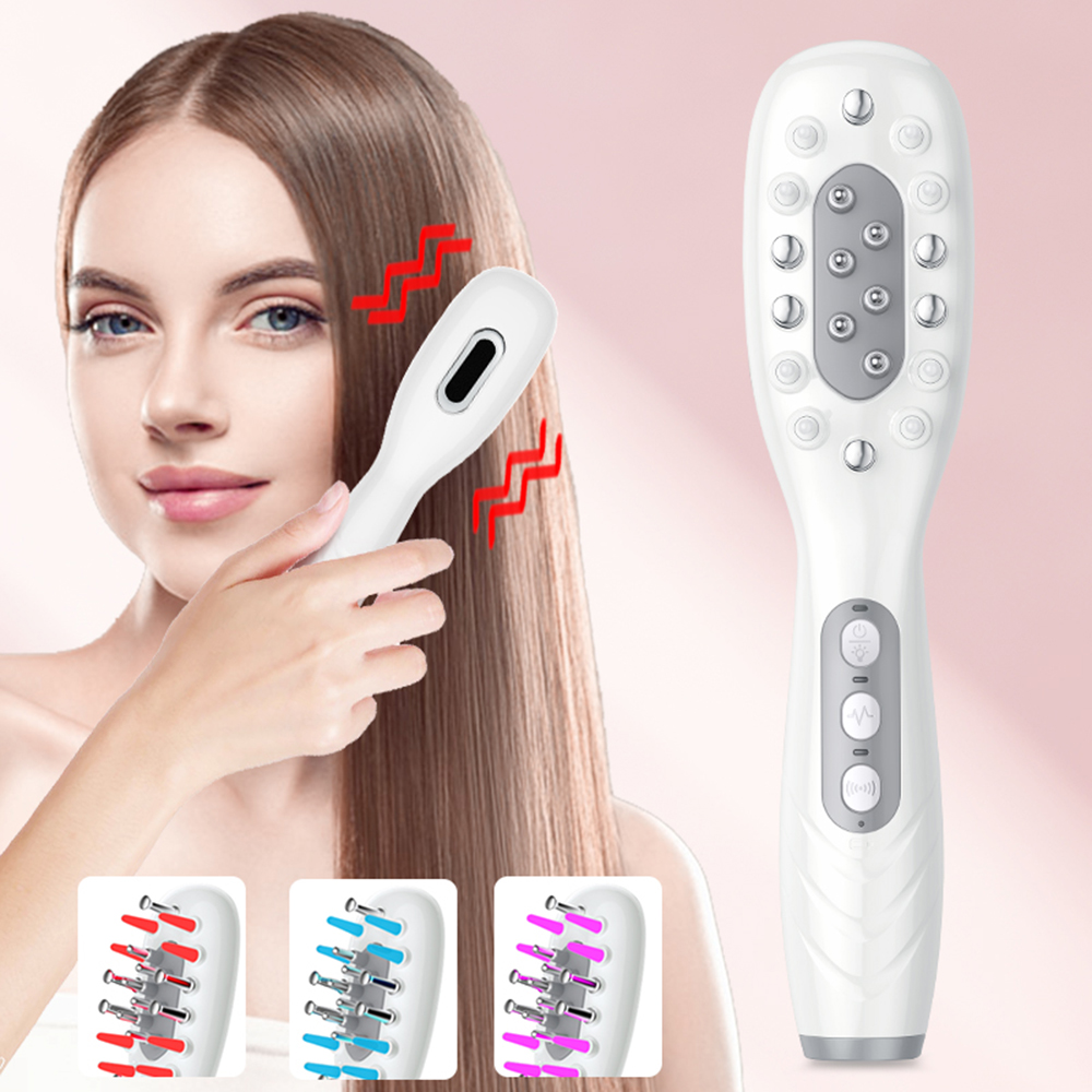 Hair Care Essence - Elektrische Haargroei Kam Olie Applicator Rood