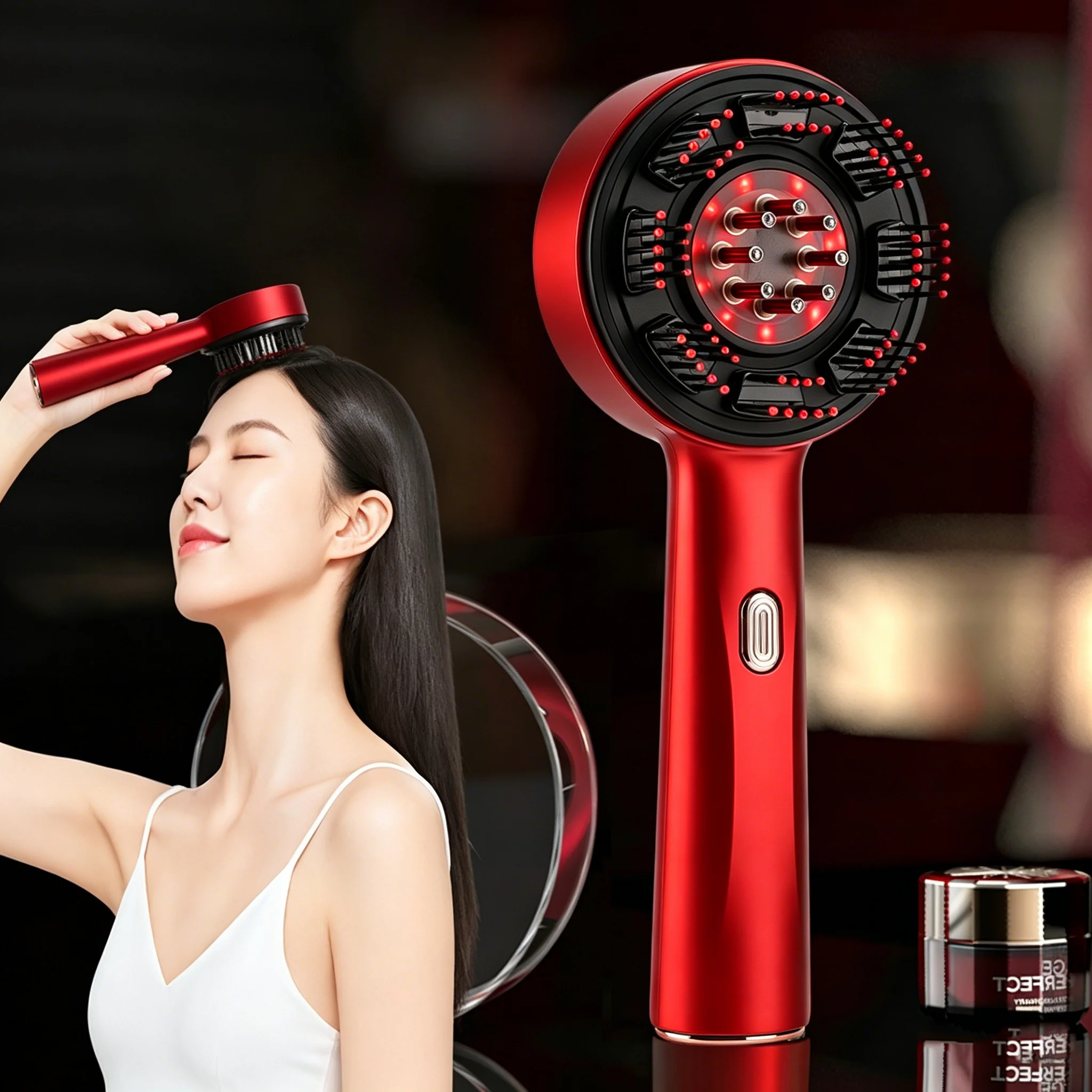 Hair Care Essence - Elektrische massagekam, draagbare haarfollikelkam, applicator voor