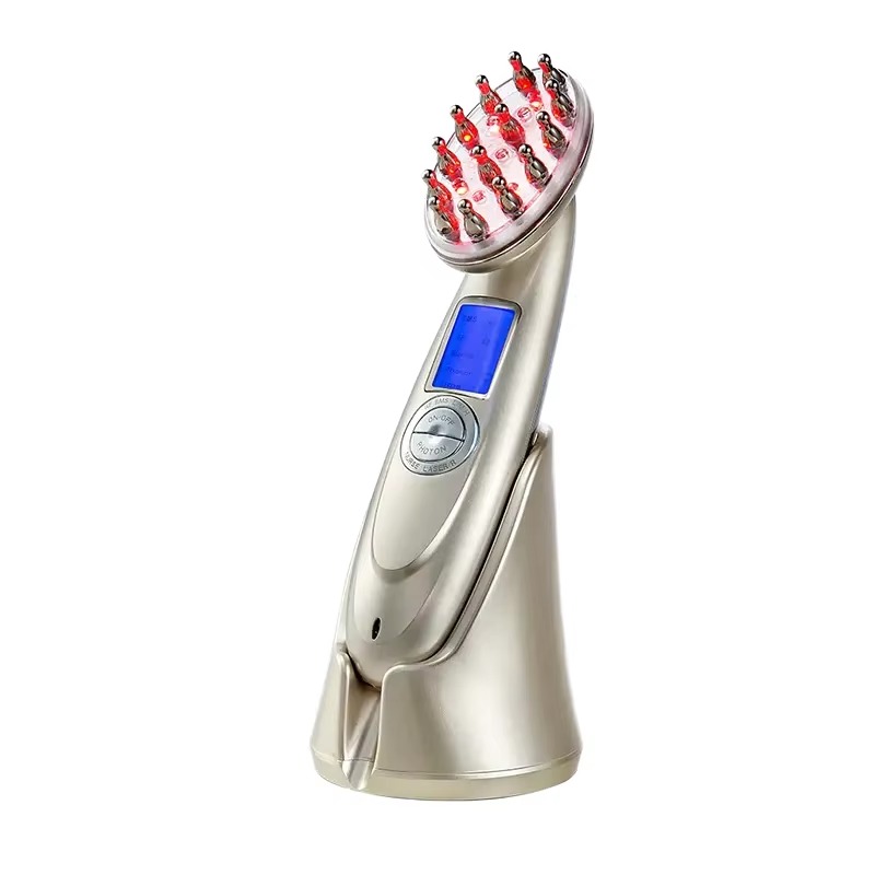 Hair Care Zinc - USB Oplaadbare Elektrische Hoofdmassageborstel met Infrarood