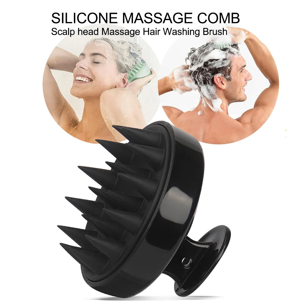 Hair Care Salon - Siliconen hoofdhuidmassagekam Haarwasborstel Zachte hoofdhuidmassager voor